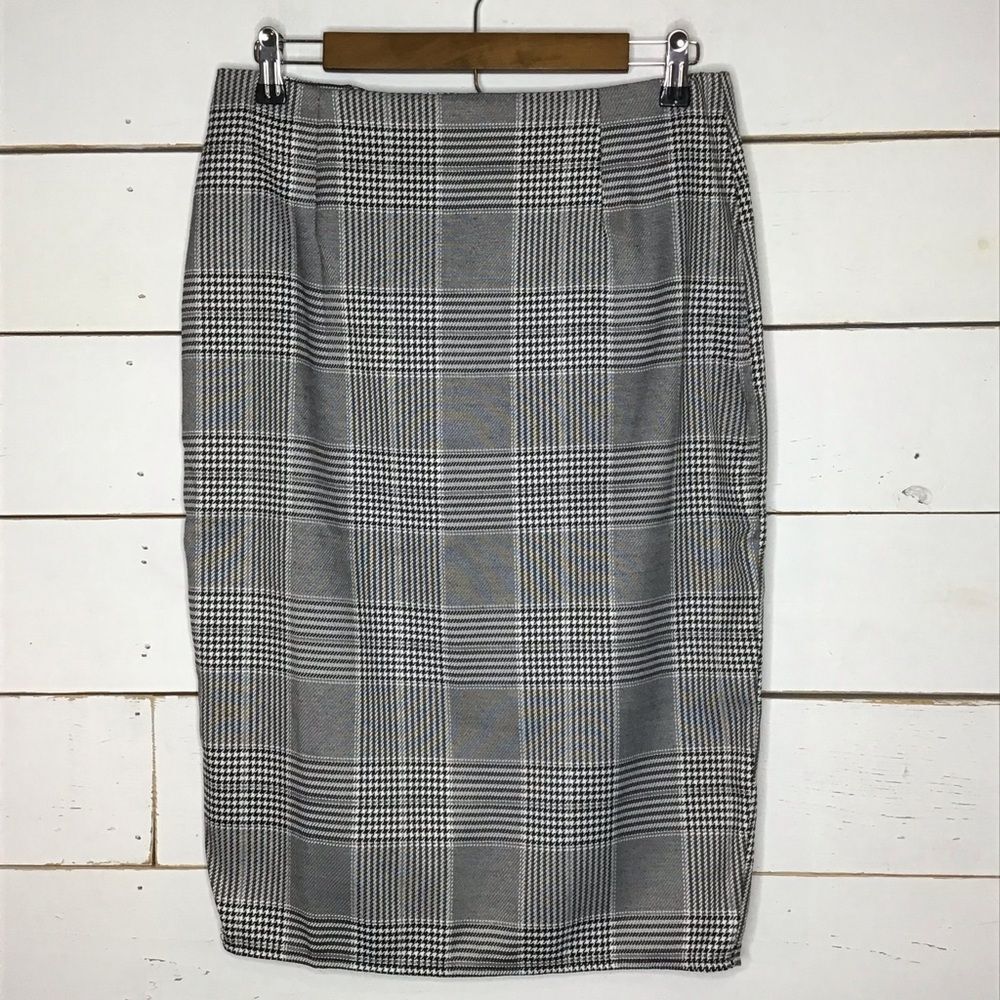 New Parisian Fashion Pencil Skirt Black White 10